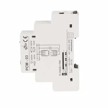 TIME RELAY FLASHER START=OFF 230V AC TYPE: PCM-03