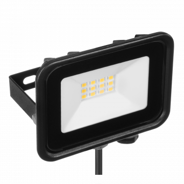LED Floodlight 10W 230V IP65 BLACK cold white light TYPE: NAS-10WC