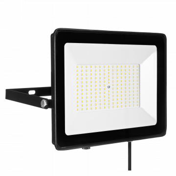 LED Floodlight 150W 230V IP65 BLACK neutral white light TYPE: NAS-150WN