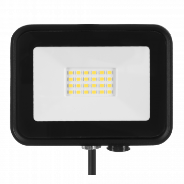 LED Floodlight 20W 230V IP65 BLACK cold white light TYPE: NAS-20WC