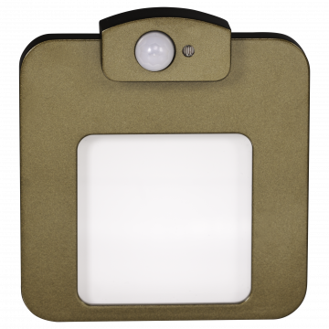 MOZA LED lamp flush mounted 230V AC motion sensor gold warm white TYPE: 01-222-42