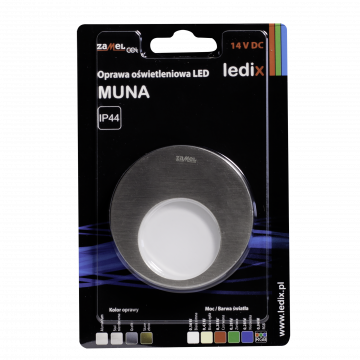 MUNA LED lamp surface mounted 14V DC steel cold white TYPE: 02-111-21