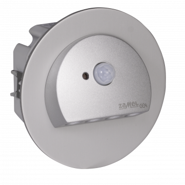 RUBI LED lamp flush mounted 230V AC motion sensor aluminium cold white TYPE: 09-222-11