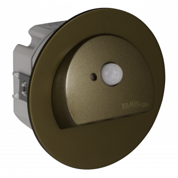 RUBI LED lamp flush mounted 230V AC motion sensor gold cold white TYPE: 09-222-41