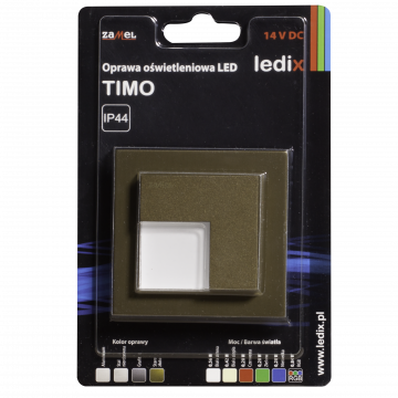 TIMO LED lamp flush mounted 14V DC gold RGB with frame TYPE: 07-211-46