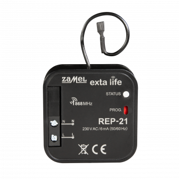 EXTA LIFE Retransmitter für UP-Dose TYP: REP-21
