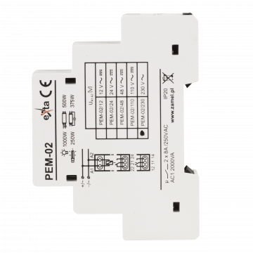 ELEKTROMAGNETISCHES RELAIS 230V AC 2x8A TYP: PEM-02/230