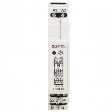ELEKTROMAGNETISCHES RELAIS 24V AC/DC 2x8A TYP: PEM-02/024