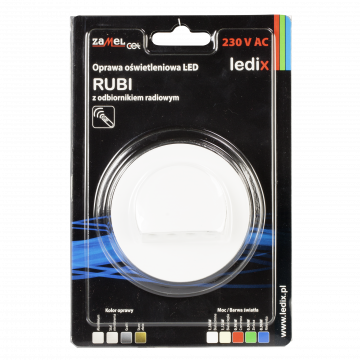 Oprawa LED RUBI PT 230V AC radio BIA biała ciepła TYP: 09-224-52