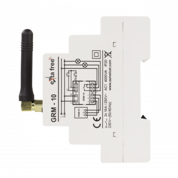 GSM REMOTE POWER SWITCH DEVICE 2-CHANNEL MODULAR TYPE: GRM-10