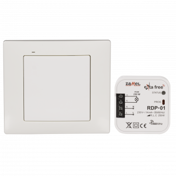 WIRELESS CONTROL SET-LIGHTING WITH DIMMING FUNCTION TYPE: RZB-02