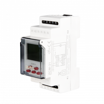 DIGITAL PROGRAMMABLE TIME RELAY 1-CHANNEL ASTRONOMICAL 230 VAC 16A TYPE: ZCM-31