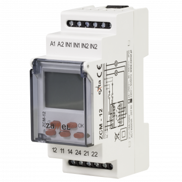 DIGITAL PROGRAMMABLE TIME RELAY WEEKLY 230 VAC 16A TYPE: ZCM-12