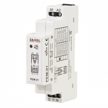 ELECTROMAGNETIC RELAY 24V AC/DC 16A TYPE: PEM-01/024