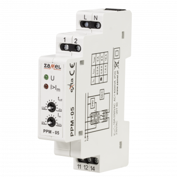 PRIORITY RELAY 230V AC 0,5-5A TYPE: PPM-05/8