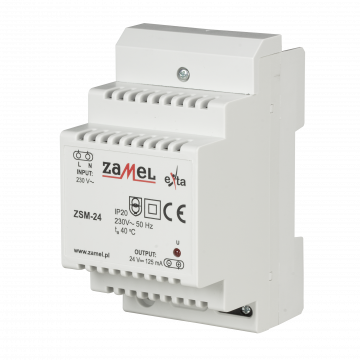 STABILIZED POWER SUPPLIER 24V DC 1,25A TYPE: ZSM-24