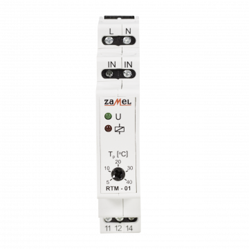 TEMPERATURE REGULATOR 5-40C WITHOUT PROBE 230V TYPE: RTM-01