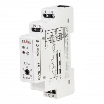 TEMPERATURE REGULATOR 5-40C WITHOUT PROBE 230V TYPE: RTM-01