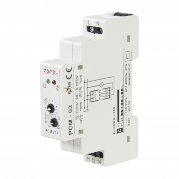 TIME RELAY FLASHER START=OFF 230V AC TYPE: PCM-03