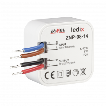 LED power-supply junction box mounting 14V DC TYPE: ZNP-08-14