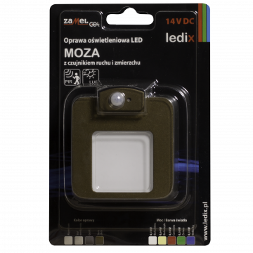 MOZA LED lamp flush mounted 14V DC motion sensor gold warm white TYPE: 01-212-42