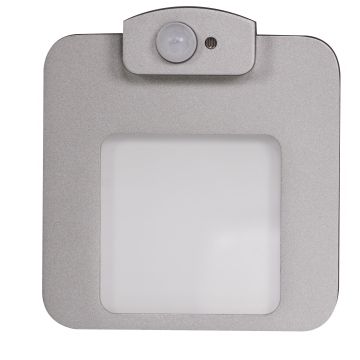 MOZA LED lamp flush mounted 230V AC motion sensor aluminium warm white TYPE: 01-222-12