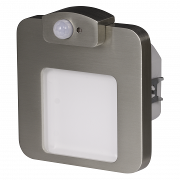MOZA LED lamp flush mounted 230V AC motion sensor steel warm white TYPE: 01-222-22