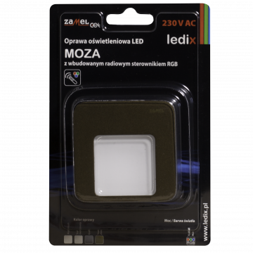 MOZA LED lamp flush mounted 230V AC RGB controller gold TYPE: 01-225-46