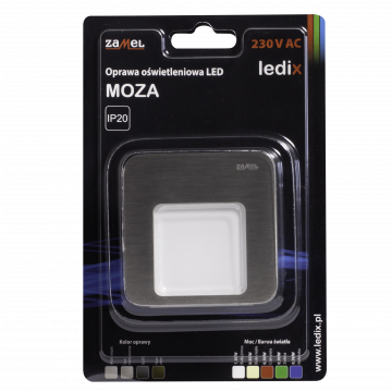 MOZA LED lamp flush mounted 230V AC steel red TYPE: 01-221-23