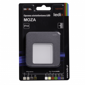 MOZA LED lamp surface mounted 14V DC graphite cold white TYPE: 01-111-31