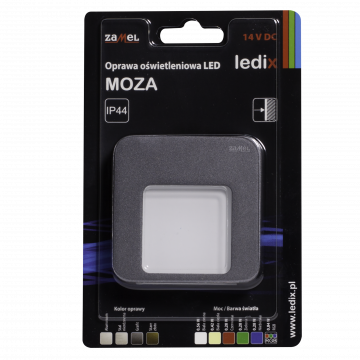 MOZA LED lamp surface mounted 14V DC graphite RGB TYPE: 01-111-36