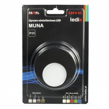 MUNA LED fixture FM 230V AC black, cold white type: 02-221-61