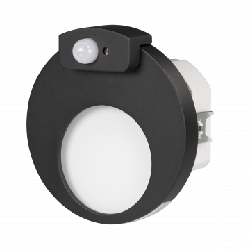 MUNA LED fixture FM 230V AC with motion sensor bla ck neutral white type: 02-222-67