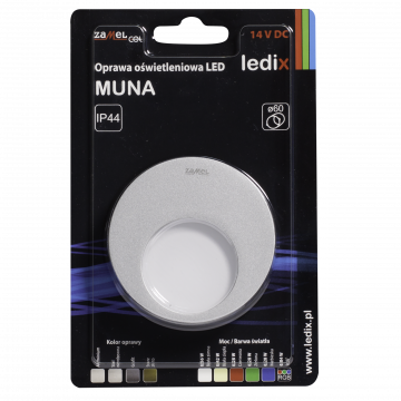 MUNA LED lamp flush mounted 14V DC aluminium cold white TYPE: 02-211-11