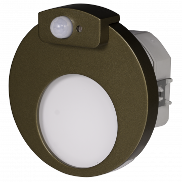 MUNA LED lamp flush mounted 230V AC motion sensor gold warm white TYPE: 02-222-42