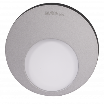 MUNA LED lamp flush mounted 230V AC RF receiver aluminium warm white TYPE: 02-224-12