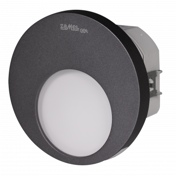 MUNA LED lamp flush mounted 230V AC RF receiver graphite cold white TYPE: 02-224-31
