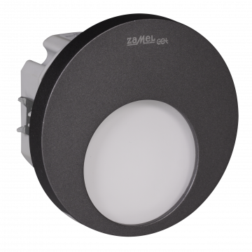MUNA LED lamp flush mounted 230V AC RF receiver graphite cold white TYPE: 02-224-31