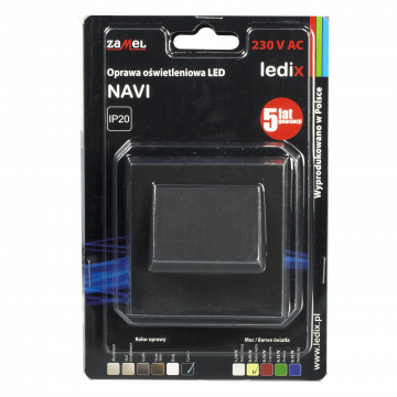 NAVI LED fixture FM 230V AC black cold white type: 11-221-61