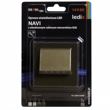 NAVI LED lamp flush mounted 14V DC gold RGB controller TYPE: 11-215-46
