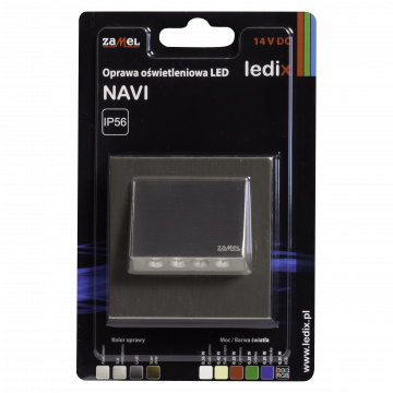 NAVI LED lamp flush mounted 14V DC steel RGB with frame TYPE: 11-211-26