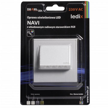 NAVI LED lamp flush mounted 230V AC aluminium RGB controller TYPE: 11-225-16