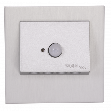 NAVI LED lamp flush mounted 230V AC motion sensor aluminium cold white TYPE: 11-222-11