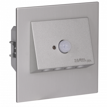 NAVI LED lamp flush mounted 230V AC motion sensor aluminium warm white TYPE: 11-222-12
