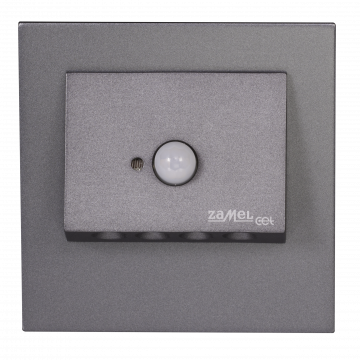 NAVI LED lamp flush mounted 230V AC motion sensor graphite cold white TYPE: 11-222-31