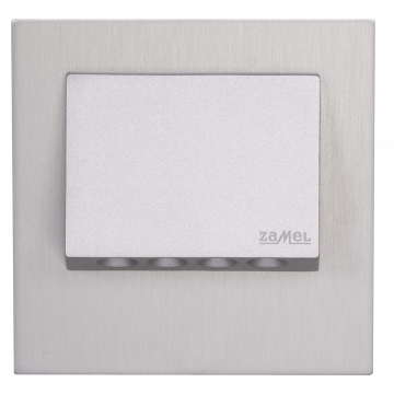 NAVI LED lamp flush mounted 230V AC RF receiver aluminium warm white TYPE: 11-224-12