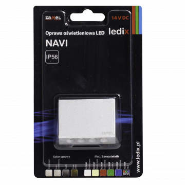 NAVI LED lamp surface mounted 14V DC aluminium warm white TYPE: 10-111-12