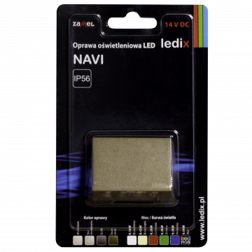 NAVI LED lamp surface mounted 14V DC gold cold white TYPE: 10-111-41