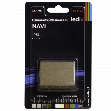 NAVI LED lamp surface mounted 14V DC gold RGB TYPE: 10-111-46