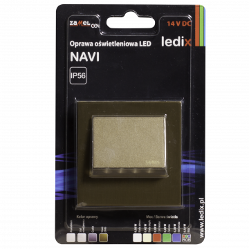 NAVI LED lamp surface mounted 14V DC gold RGB with frame TYPE: 11-111-46